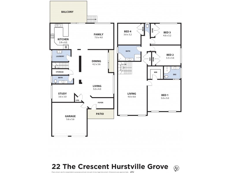 22 The Crescent, Hurstville Grove NSW 2220 Floorplan