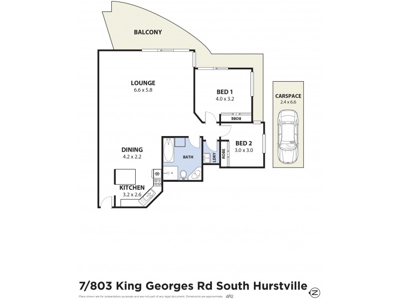 7/803 King Georges Road, South Hurstville NSW 2221 Floorplan