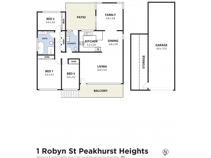 1 Robyn Street, Peakhurst Heights NSW 2210 Floorplan