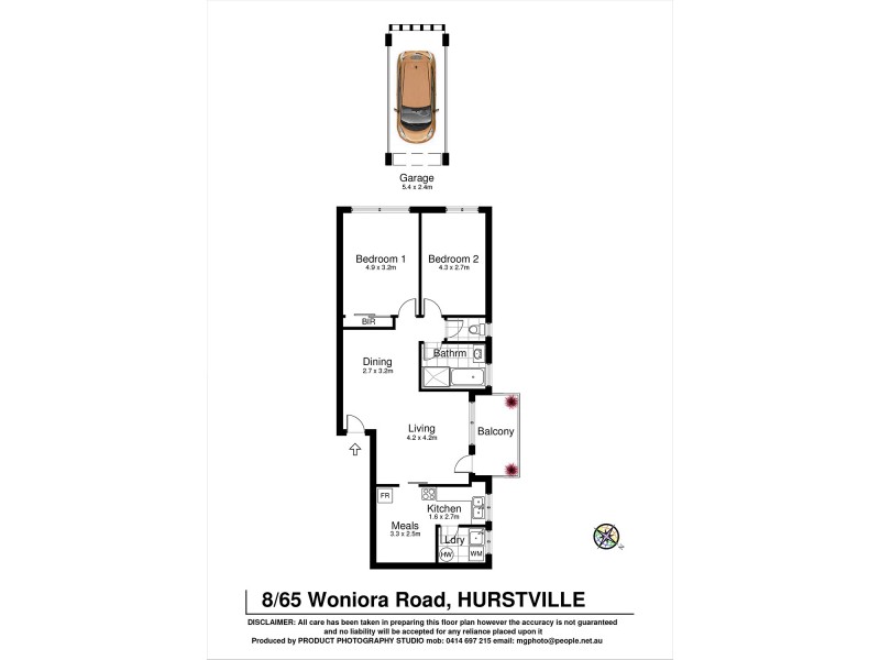 8/65 Woniora Road, Hurstville NSW 2220 Floorplan