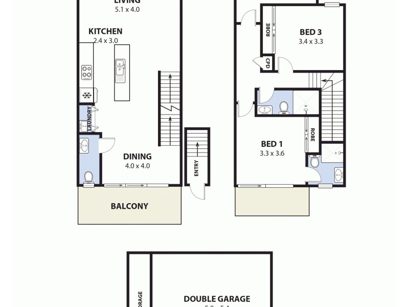 1/333-339 Stoney Creek Road, Kingsgrove NSW 2208 Floorplan