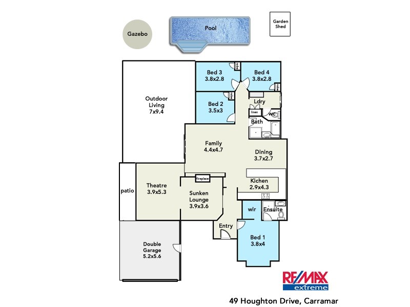 49 Houghton Drive*, Carramar WA 6031 Floorplan