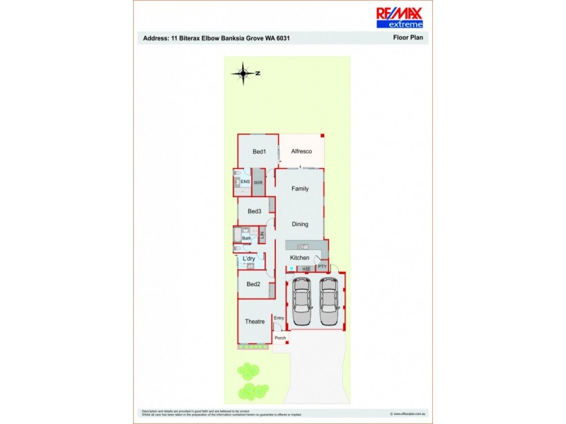 11 Biterax Elbow*, Banksia Grove WA 6031 Floorplan