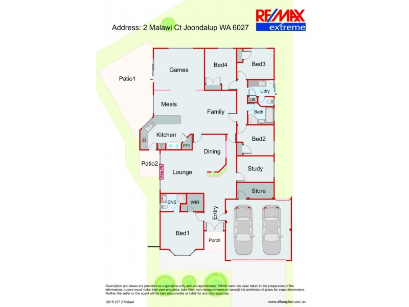 2 Malawi Court, Joondalup WA 6027 Floorplan