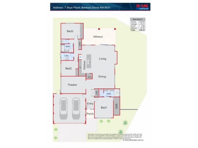 7 Skye Place, Banksia Grove WA 6031 Floorplan