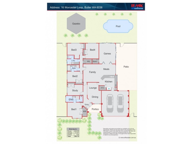 16 Worcester Loop, Butler WA 6036 Floorplan