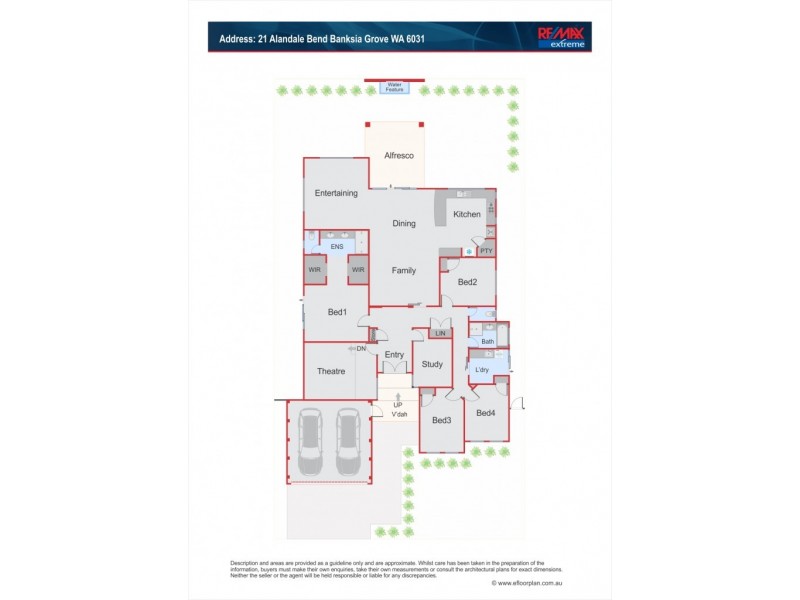 21 Alandale Bend, Banksia Grove WA 6031 Floorplan