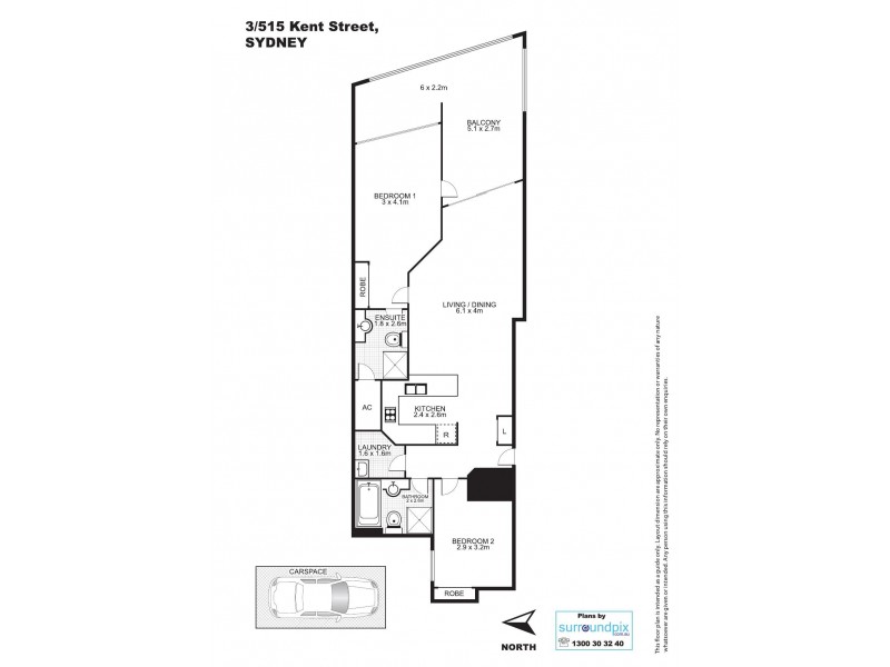 515 Kent Street, Sydney NSW 2000 Floorplan