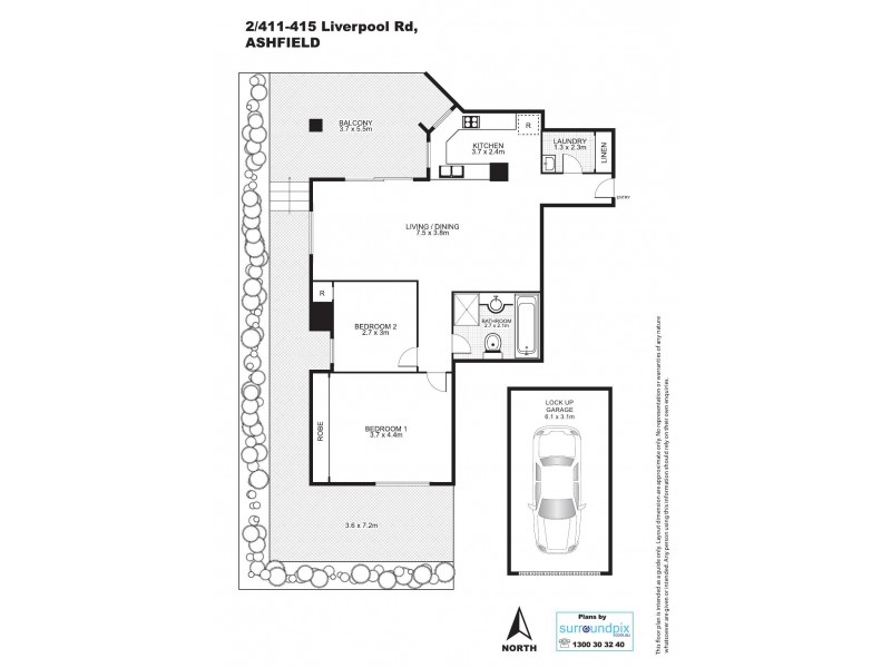 2/411-415 Liverpool Road, Ashfield NSW 2131 Floorplan