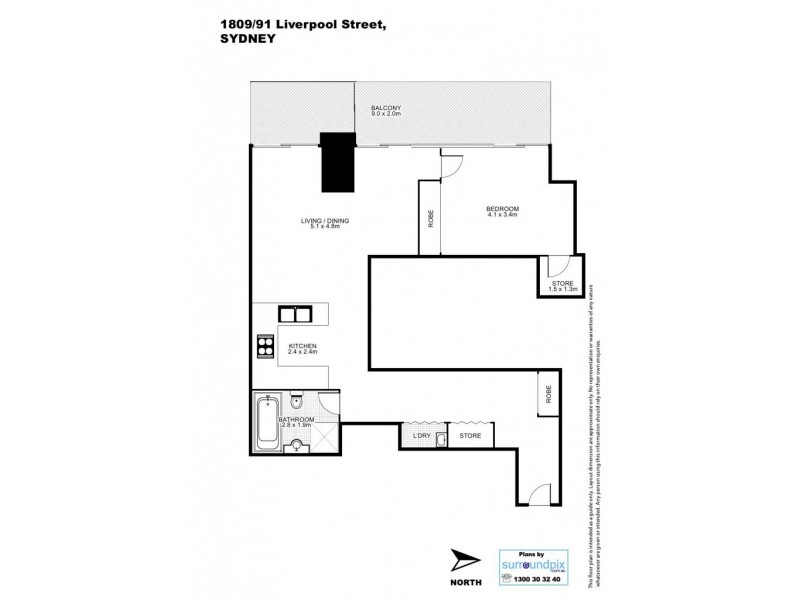 91 Liverpool Street, Sydney NSW 2000 Floorplan