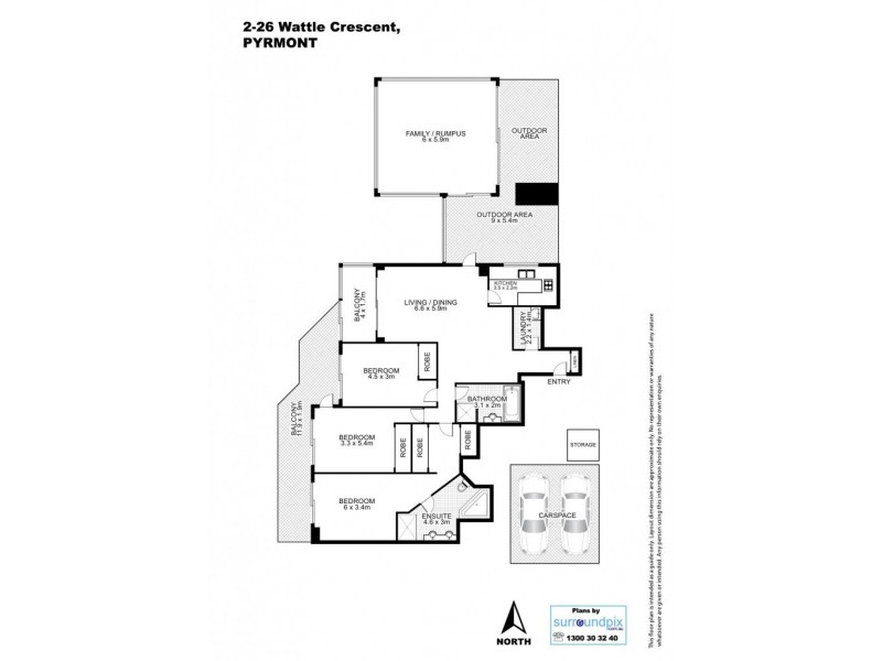 2-26 Wattle Crescent, Pyrmont NSW 2009 Floorplan