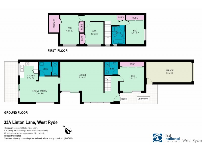 33A Linton Lane, West Ryde NSW 2114 Floorplan