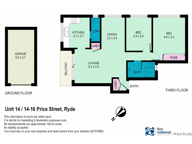 14/14-16 Price Street, Ryde NSW 2112 Floorplan