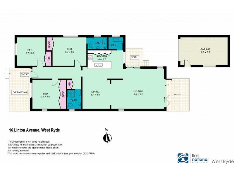 16 Linton Avenue, West Ryde NSW 2114 Floorplan