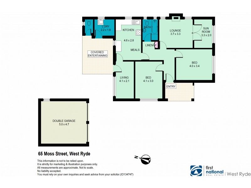 65 Moss Street, West Ryde NSW 2114 Floorplan
