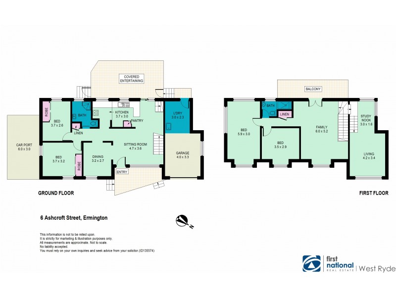 6 Ashcroft Street, Ermington NSW 2115 Floorplan