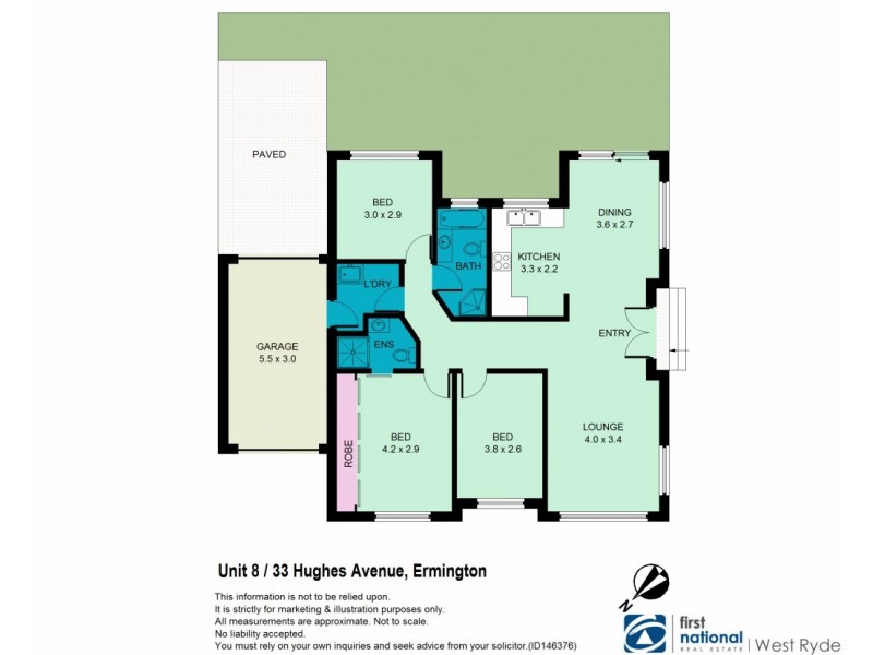 8/33 Hughes Avenue, Ermington NSW 2115 Floorplan