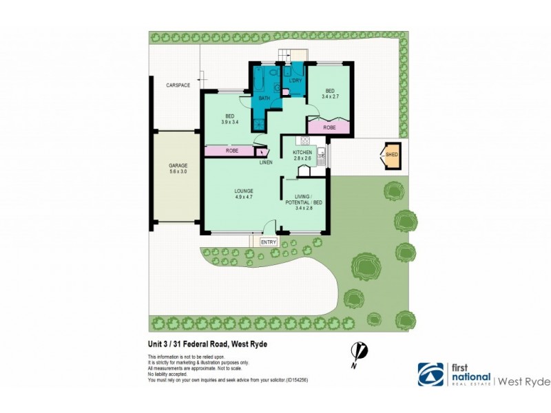 3/31 Federal Road, West Ryde NSW 2114 Floorplan