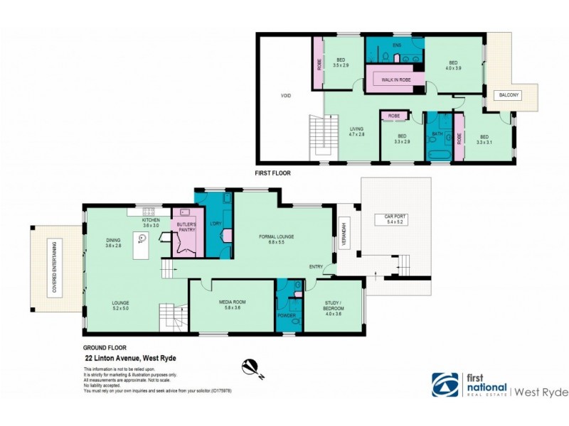 22 Linton Avenue, West Ryde NSW 2114 Floorplan