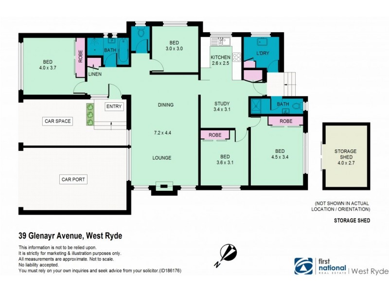 39 Glenayr Avenue, Denistone West NSW 2114 Floorplan