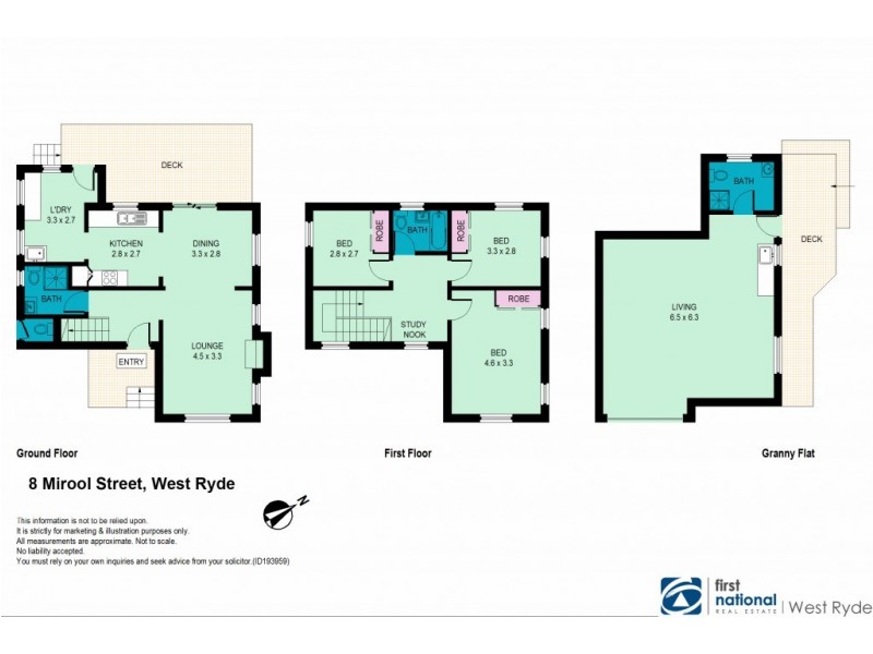 8 Mirool Street, West Ryde NSW 2114 Floorplan