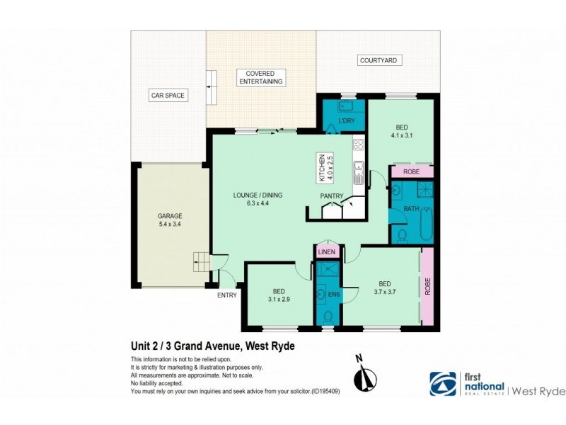 3B Grand Avenue, West Ryde NSW 2114 Floorplan
