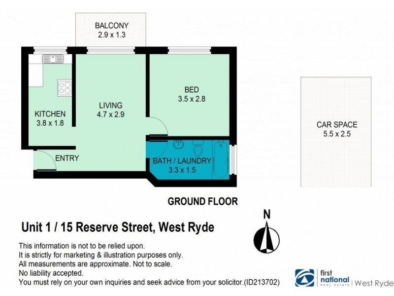 1/15 Reserve Street, West Ryde NSW 2114 Floorplan