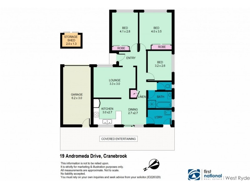 19 Andromeda Drive, Cranebrook NSW 2749 Floorplan