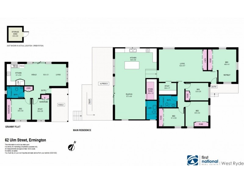 62 Ulm Street, Ermington NSW 2115 Floorplan