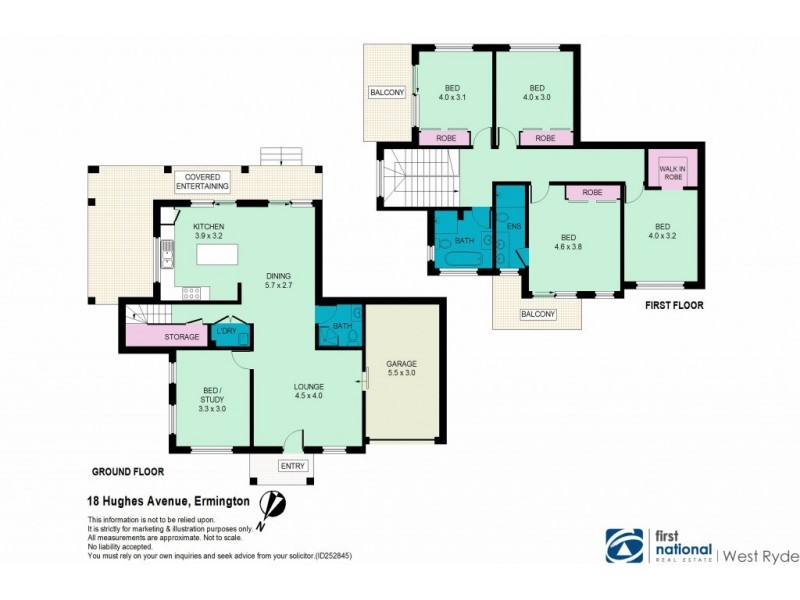 18 Hughes Avenue, Ermington NSW 2115 Floorplan