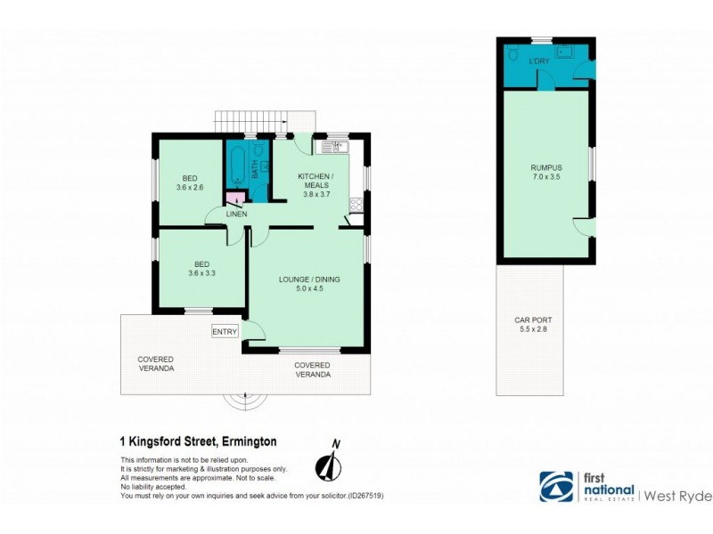 1 Kingsford Street, Ermington NSW 2115 Floorplan