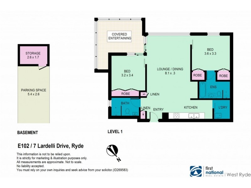 E102/7 Lardelli Drive, Ryde NSW 2112 Floorplan