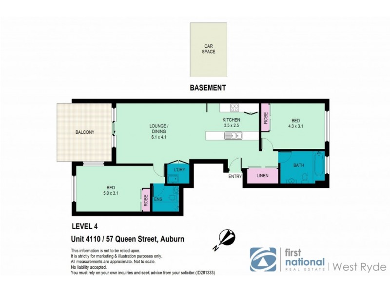 4110/57 Queen Street, Auburn NSW 2144 Floorplan