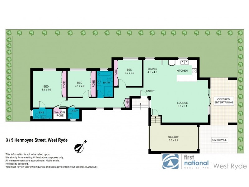 3/9 Hermoyne Street, West Ryde NSW 2114 Floorplan
