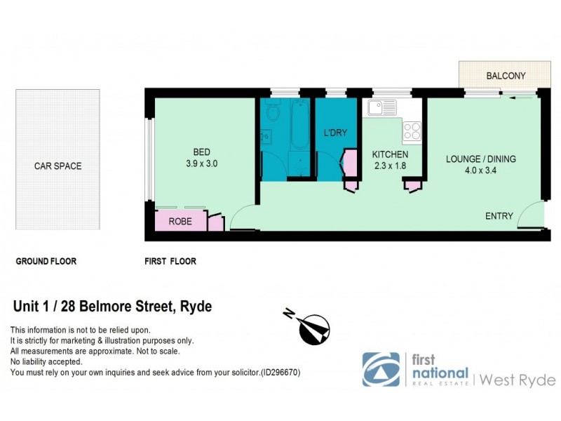 1/28 Belmore Street, Ryde NSW 2112 Floorplan