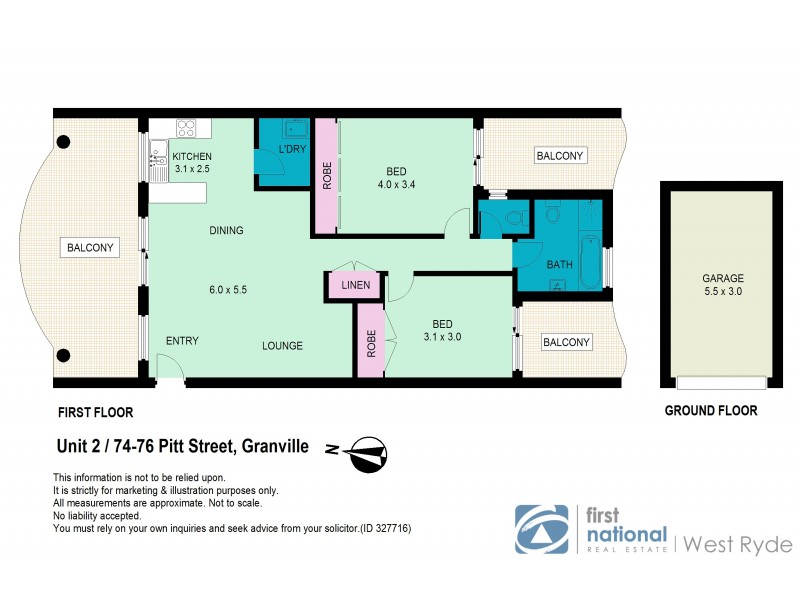 2/74-76 Pitt Street, Granville NSW 2142 Floorplan