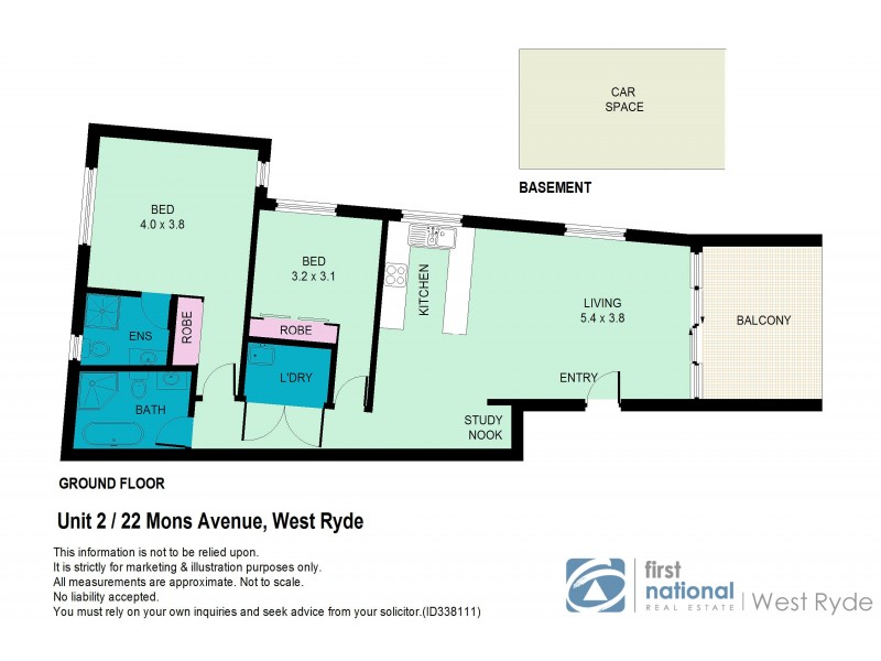 2/22 Mons Avenue, West Ryde NSW 2114 Floorplan