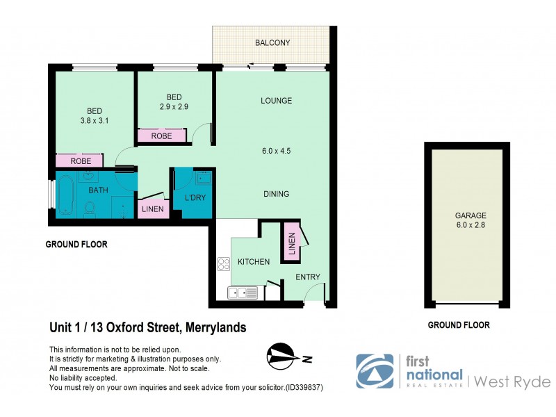 1/13 Oxford Street, Merrylands NSW 2160 Floorplan