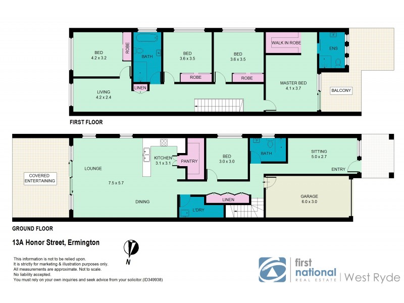13A Honor Street, Ermington NSW 2115 Floorplan