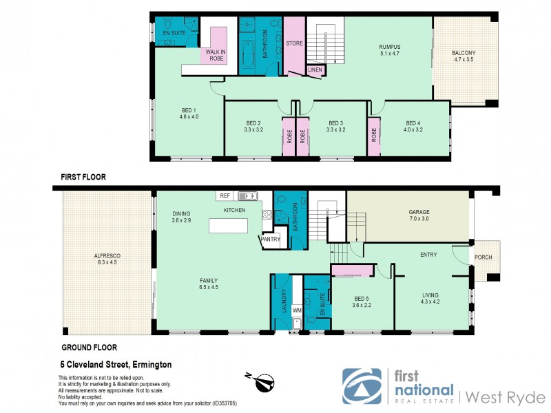 5 Cleveland Street, Ermington NSW 2115 Floorplan