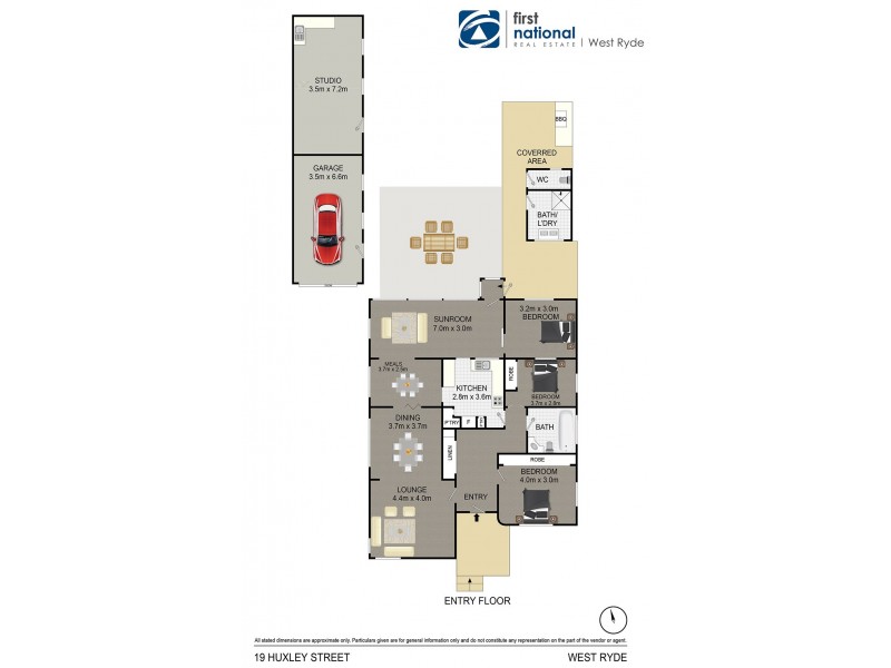 19 Huxley Street, West Ryde NSW 2114 Floorplan