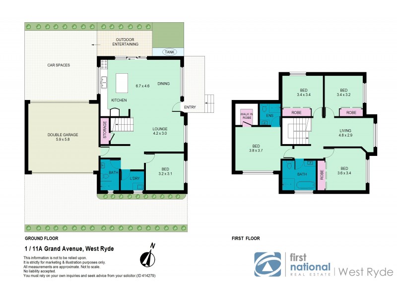 1/11A Grand Avenue, West Ryde NSW 2114 Floorplan