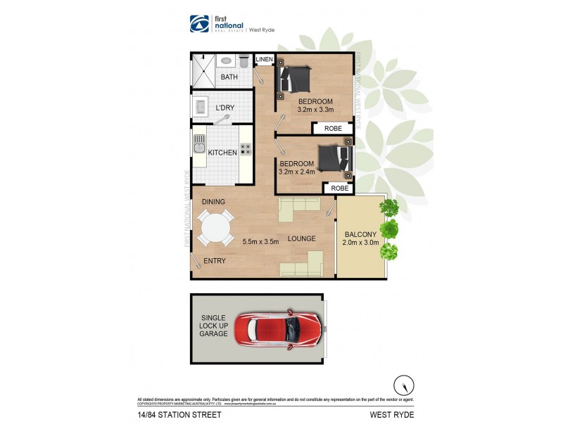 14./84 Station Street, West Ryde NSW 2114 Floorplan