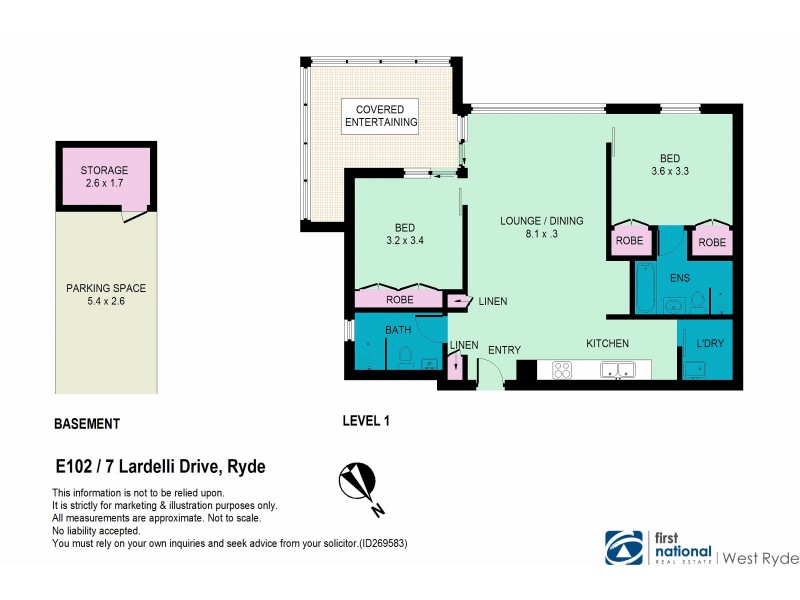 E102/7 Lardelli Drive, Ryde NSW 2112 Floorplan