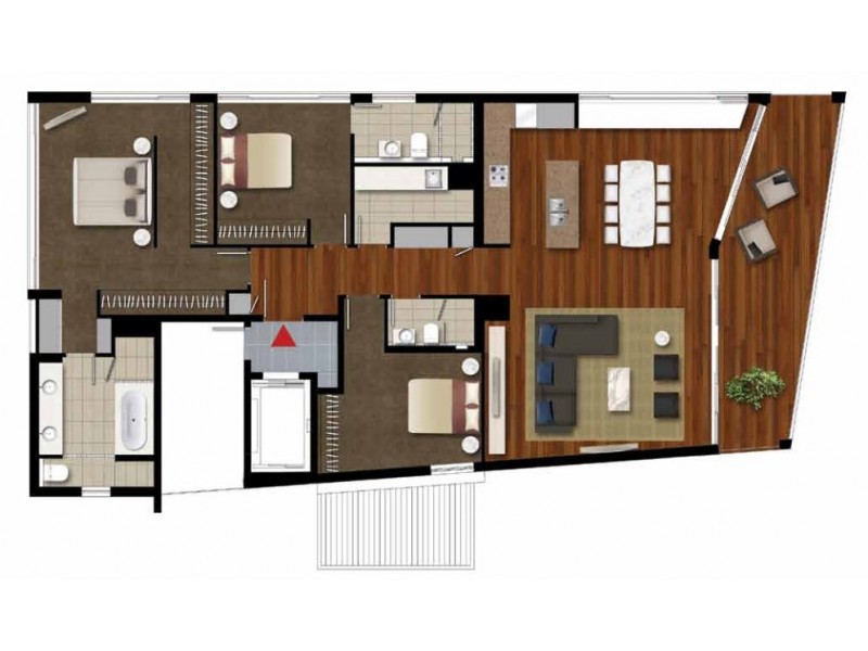3/5 Waverley Crescent, Bondi Junction NSW 2022 Floorplan