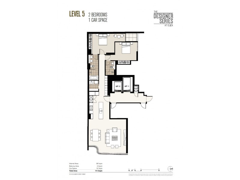 502/141 Elizabeth Street, Sydney NSW 2000 Floorplan