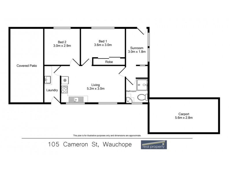 105 Cameron Street, Wauchope NSW 2446 Floorplan