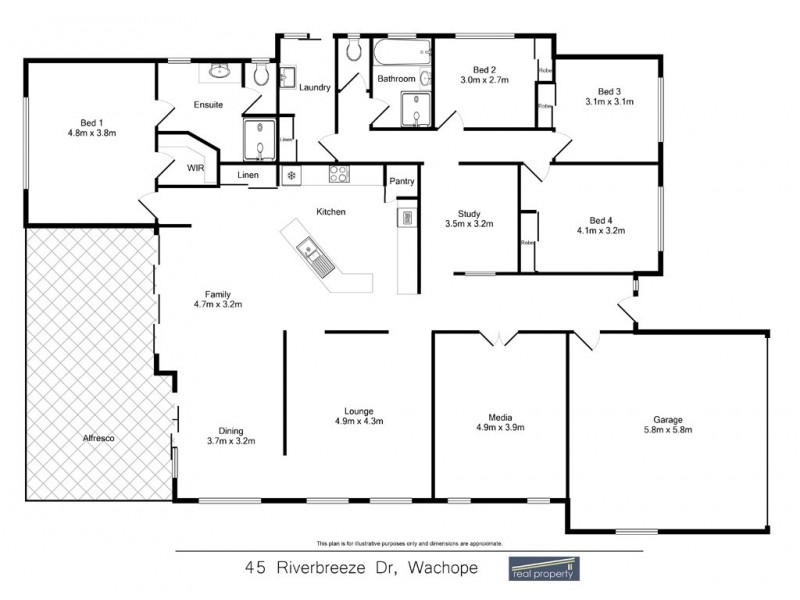 45 Riverbreeze Drive, Wauchope NSW 2446 Floorplan