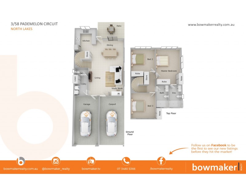 3/58 Pademelon Circuit, North Lakes QLD 4509 Floorplan