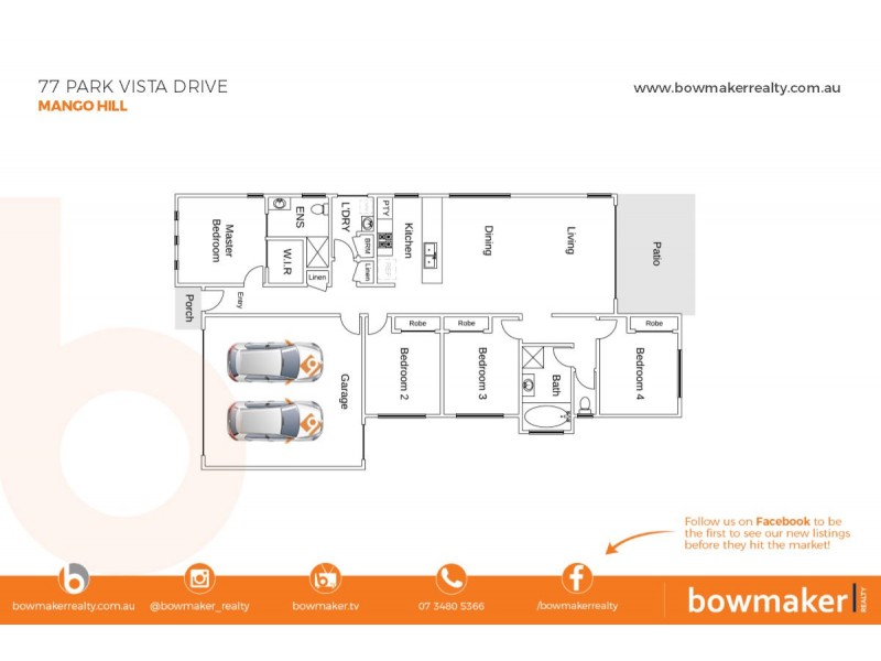 77 Park Vista Drive, Mango Hill QLD 4509 Floorplan